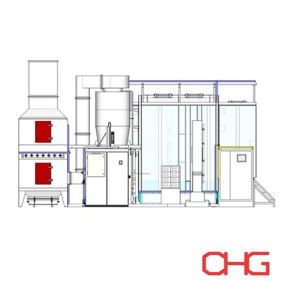 Good price Customizable PLC Control Unit Powder Coating Production Line Powder Containment online