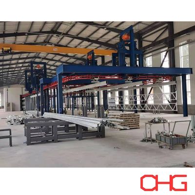 Good price Customized Conveyor System Powder Coating Production Line for Metal Structrual Parts and PLC Control Unit online