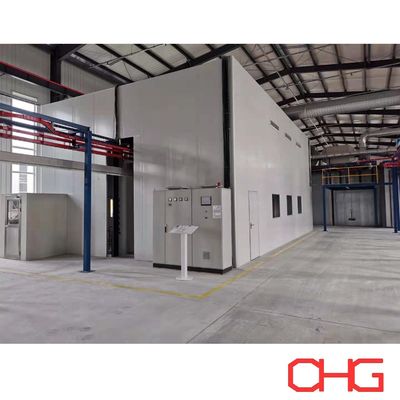 Good price Powder Coating Line for Aluminum Profiles Overhead Conveyor System Customizable Design Suitable for Various Sizes and Shapes online