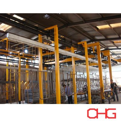 Good price Automatic Powder Coating Production Line with PVC Spray Booth Customizable Gross Weight Package online