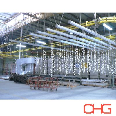 Automatic Electrostatic Powder Coating Production Line for Aluminum Profiles Advanced Production Method