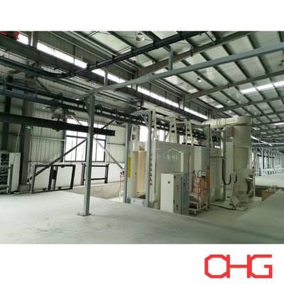 Good price Durable Powder Coating Line Featuring Polypropylene Spray Booth and Power Free Overhead Conveyor for Metal Part Coating online