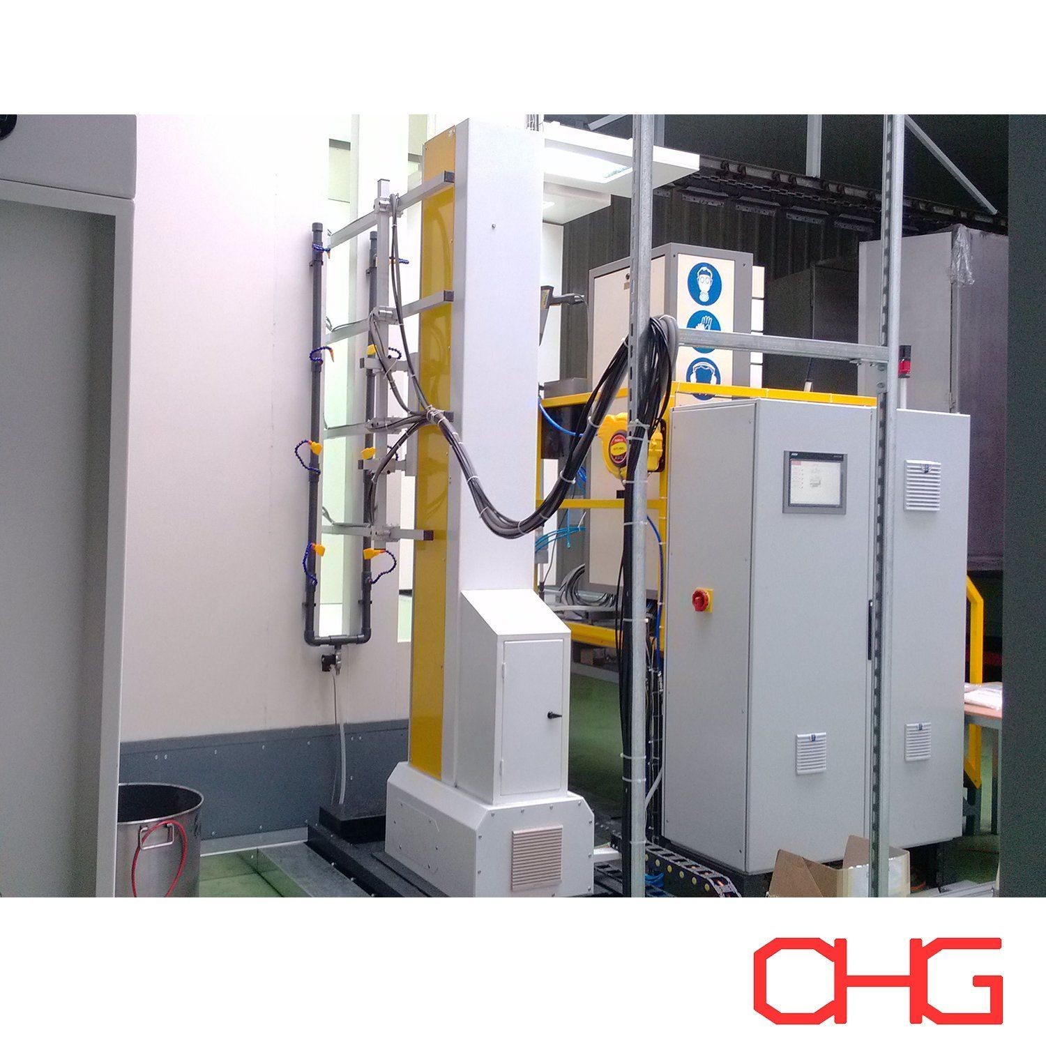 Powder Coating Line with PVC Spray Booth & Pretreatment System