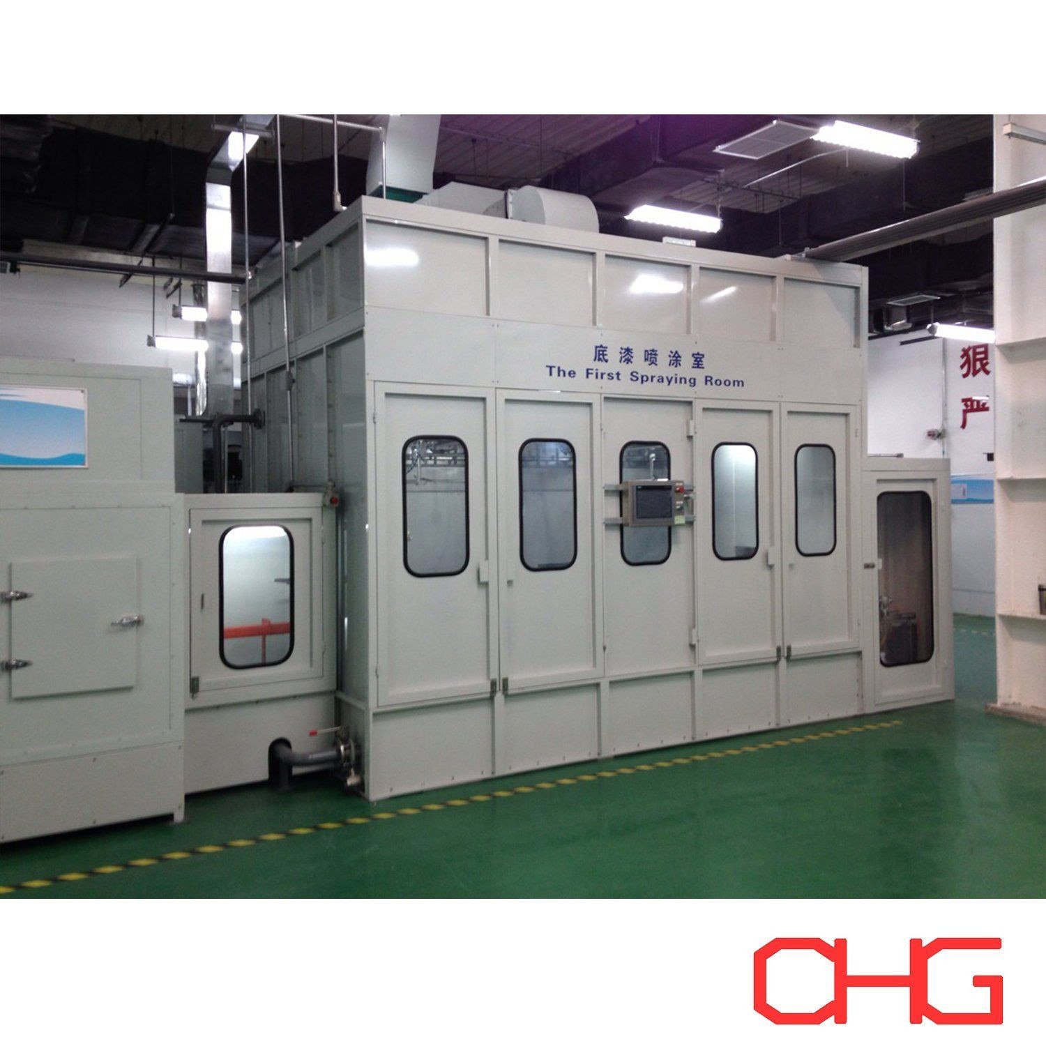 Customized Wet Painting Booth Eco Friendly With Automatic Spray ...