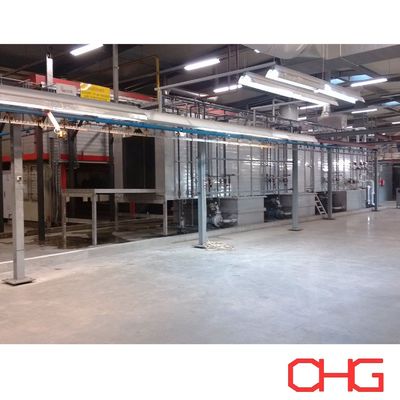 Good price Customizable Automatic Powder Coating Booth Pretreatment Spray System Power Wash online