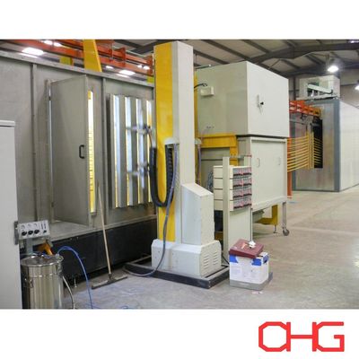 Top Powder Coating Production Line for Profiles with Electrostatic Spray Guns