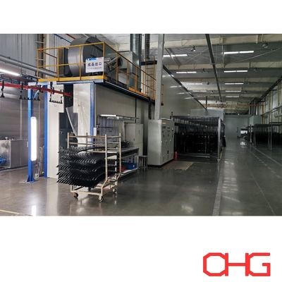 Customized Spray Booth Equipment Powder Coating Line of Car Components