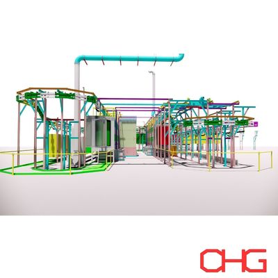 Automatic Dipping and Spray Pretreatment Line for Electrophoresis/Electrophoretic Coating Advanced Powder Coating Method