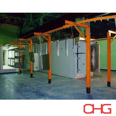 Powder Coating Production Line with Manual Spray Guns and After-sales Service Guide Equipment Installation