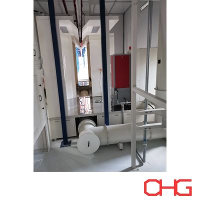 Customized Powder Coating Line for aluminum profiles featuring overhead conveyor system and manual loading unloading for flexible