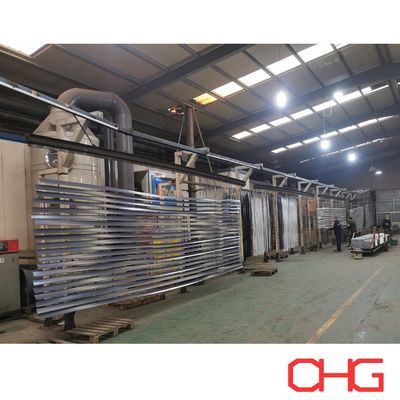 Powder Coating Production Line Machine for Various Sizes Aluminium Profile Customization Offered