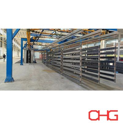 Good price Automatic Metal Shelves Powder Coating Line with Power Free Conveyor System and Curing Oven online