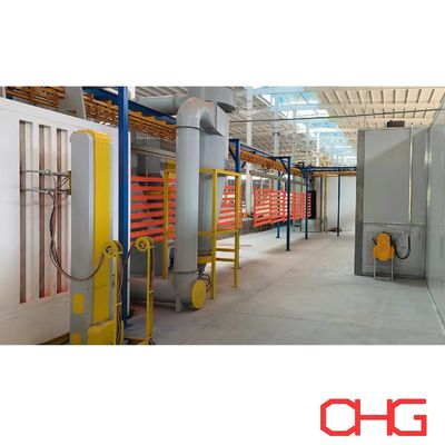 Good price Metal Substrate Powder Coating Line With Power Free Conveyor System online