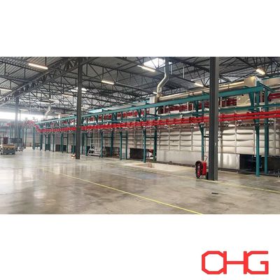 Good price Industrial Power And Free Overhead Conveyor System Carbon Steel For Powder Coating Line online